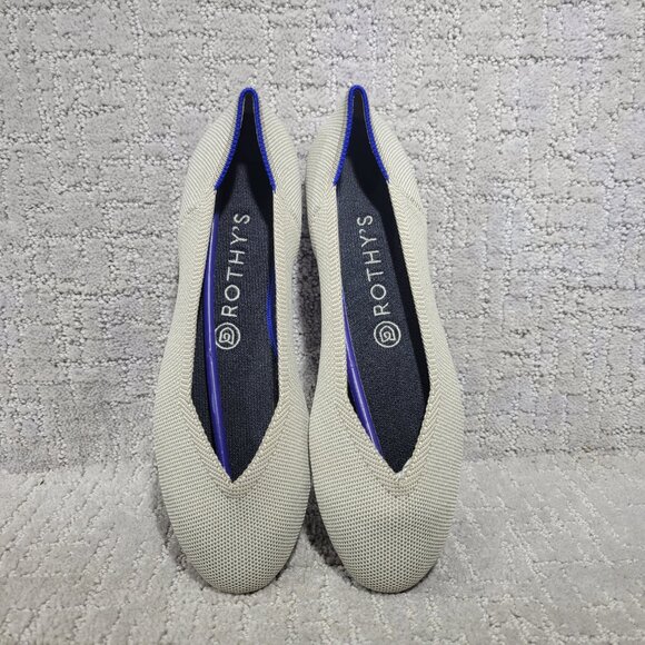 Rothy's The Flat Women's Flax Birdseye Shoes Women's Size US 5.5, 9, 9.5 - Picture 1 of 8